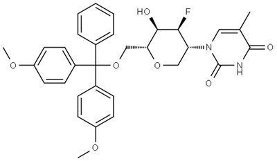 CAS # 1117903-20-4|1 - [(3R, 6R) -6 - [(BIS (4-metoxyphenyl) (fenil) metoxi) metil] -4-fluoro-5-hydroxyoxepan-3-yl] -5-methyl-1,2,3,3,4-tetrahydropyrimidine-2,4-dione